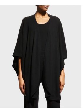 Neiman Marcus Open-Front Cashmere cape sweater size XL
